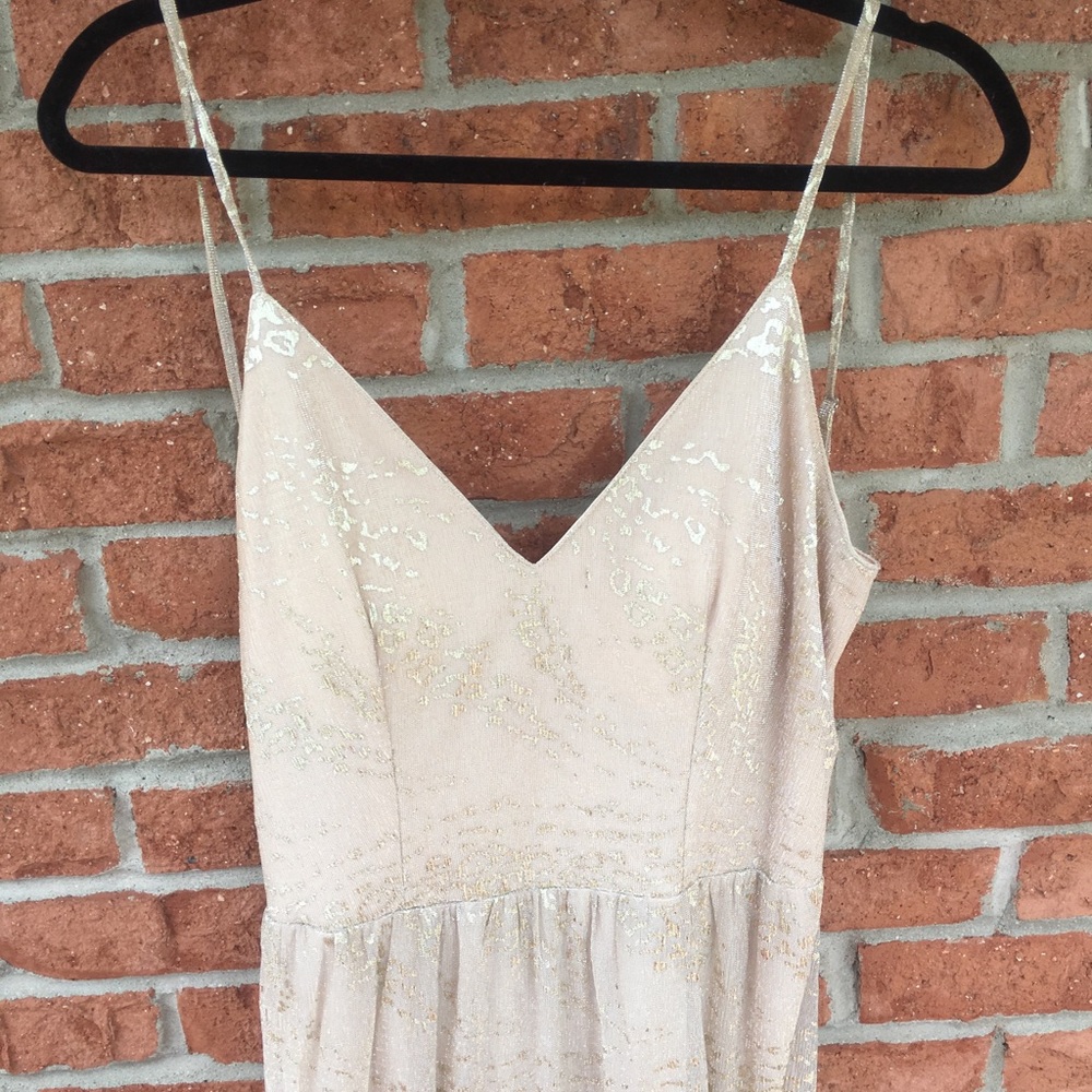 NEW Blush/Gold Maxi with open tie back